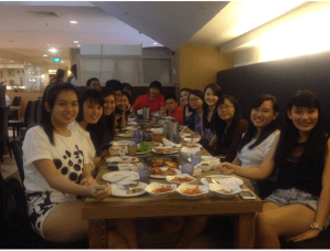 MYEC's First Annual Gathering At SSikek Korean BBQ Restaurant on 16 January 2015. 